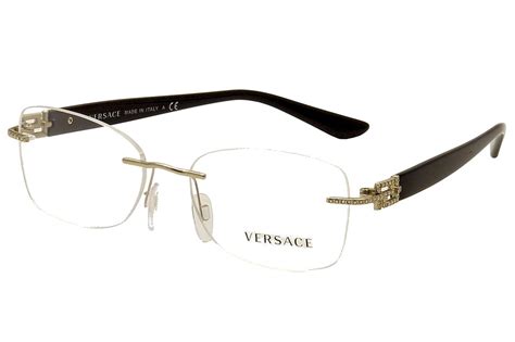 versace eyeglass frames price|Versace rimless eyeglass frames.